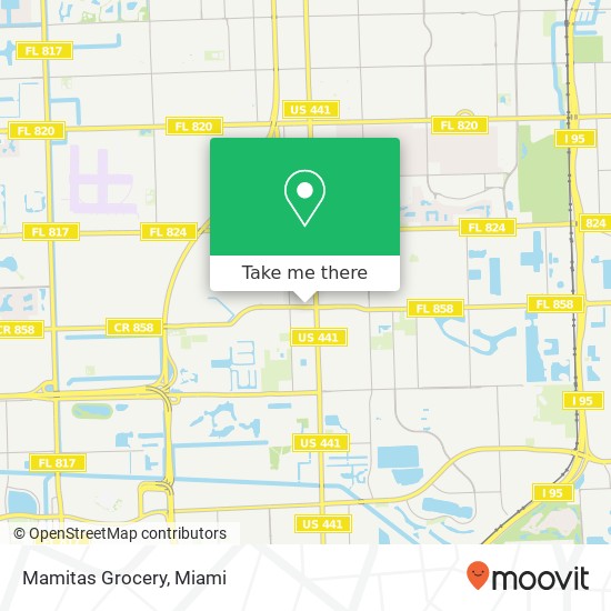 Mapa de Mamitas Grocery