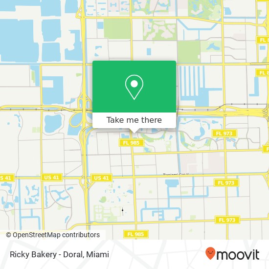 Ricky Bakery - Doral map