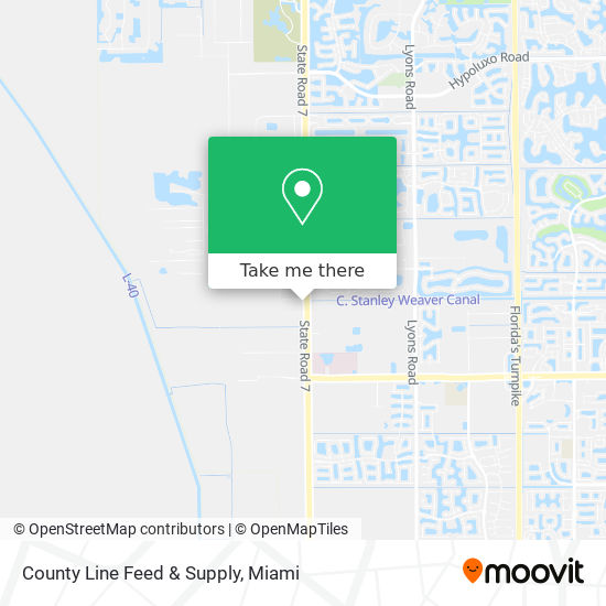 County Line Feed & Supply map