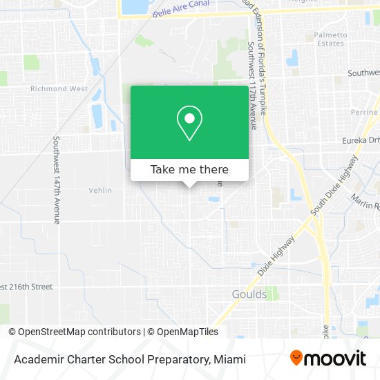 Academir Charter School Preparatory map