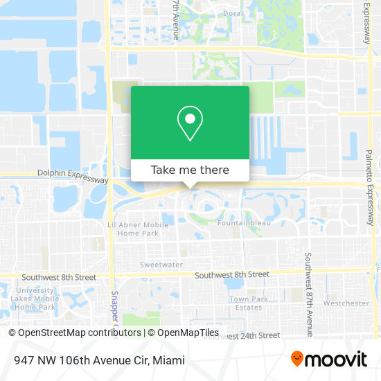 Mapa de 947 NW 106th Avenue Cir