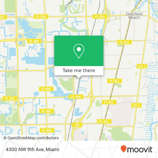 Mapa de 4300 NW 9th Ave