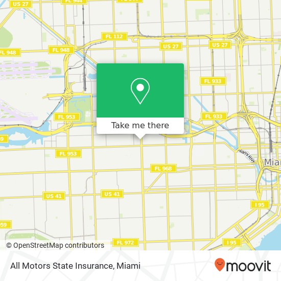 All Motors State Insurance map