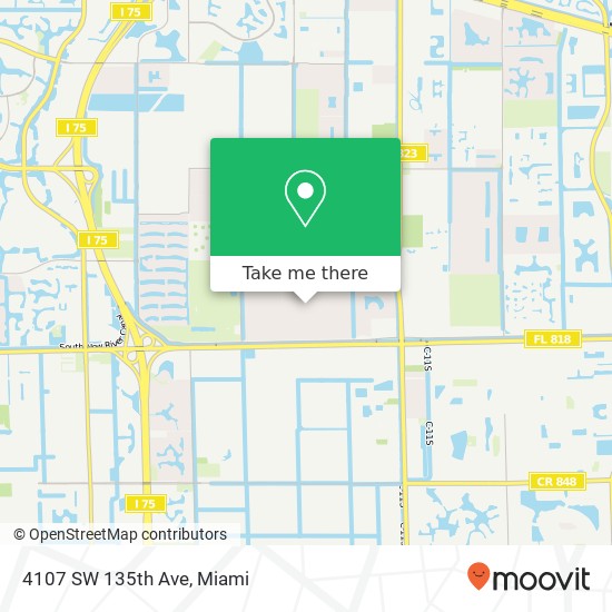 Mapa de 4107 SW 135th Ave