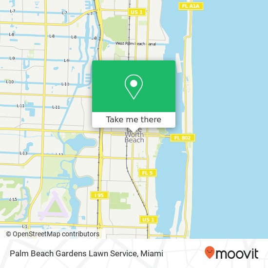 Palm Beach Gardens Lawn Service map