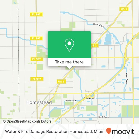 Water & Fire Damage Restoration Homestead map