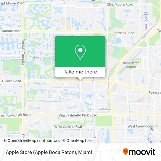 Mapa de Apple Store (Apple Boca Raton)