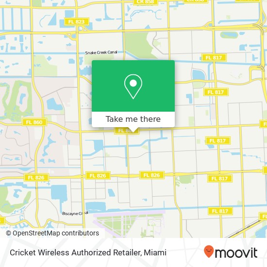 Cricket Wireless Authorized Retailer map