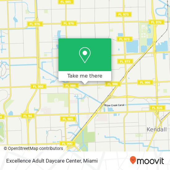Mapa de Excellence Adult Daycare Center