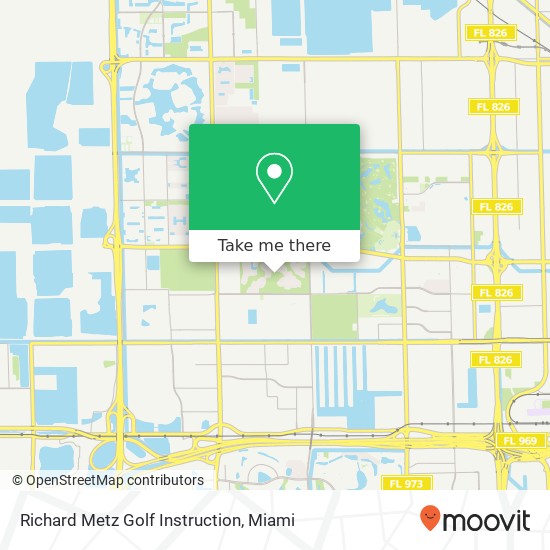 Richard Metz Golf Instruction map