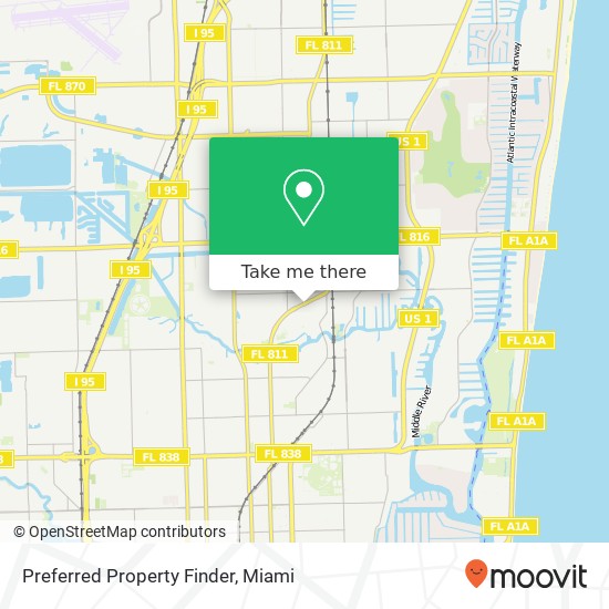 Mapa de Preferred Property Finder