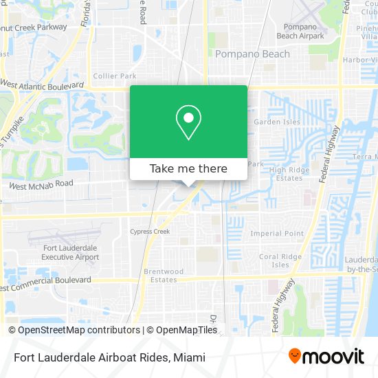 Fort Lauderdale Airboat Rides map