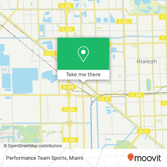 Mapa de Performance Team Sports