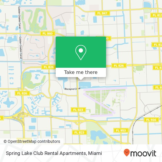 Mapa de Spring Lake Club Rental Apartments