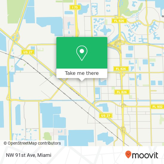 NW 91st Ave map