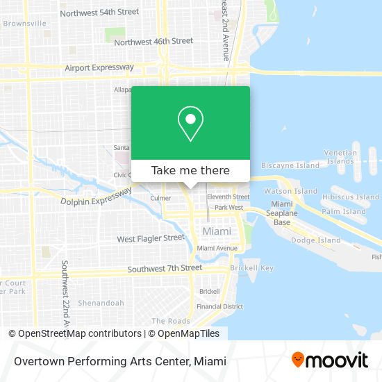 Mapa de Overtown Performing Arts Center