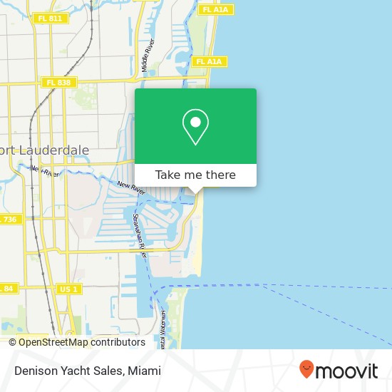 Denison Yacht Sales map