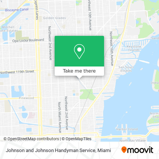 Mapa de Johnson and Johnson Handyman Service