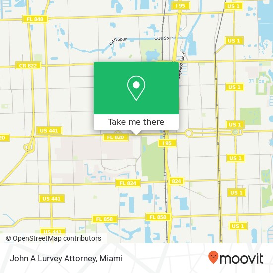 John A Lurvey Attorney map