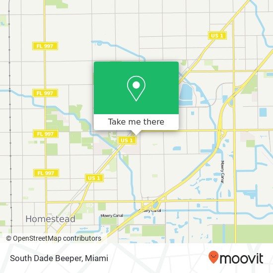 South Dade Beeper map