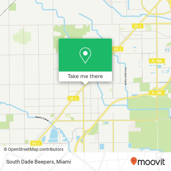 South Dade Beepers map