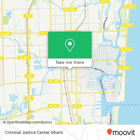 Mapa de Criminal Justice Center