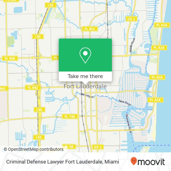 Criminal Defense Lawyer Fort Lauderdale map