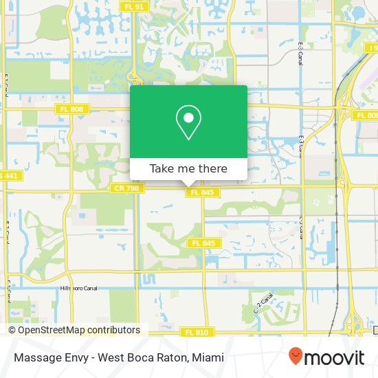 Mapa de Massage Envy - West Boca Raton