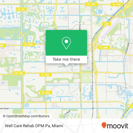 Well Care Rehab DPM Pa map