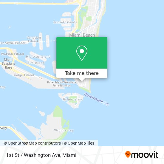 1st St / Washington Ave map
