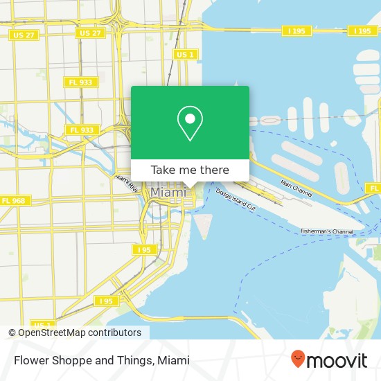 Flower Shoppe and Things map