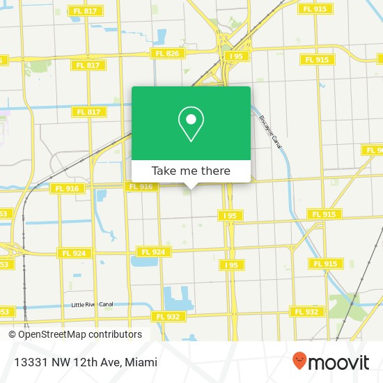 Mapa de 13331 NW 12th Ave