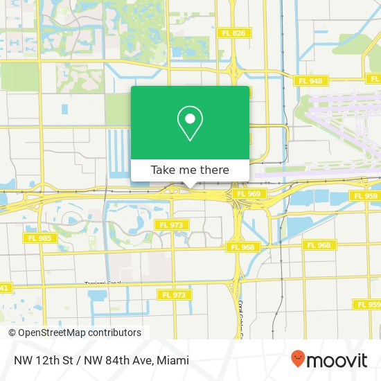 NW 12th St / NW 84th Ave map