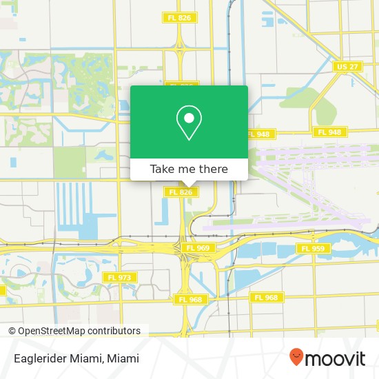 Mapa de Eaglerider Miami