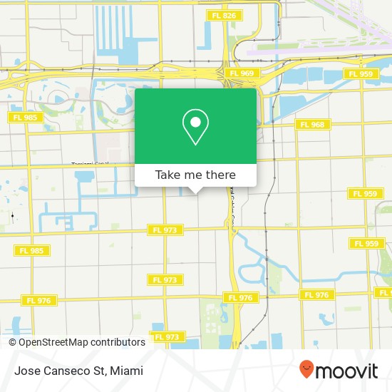 Jose Canseco St map