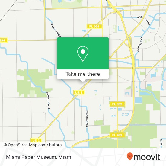 Miami Paper Museum map