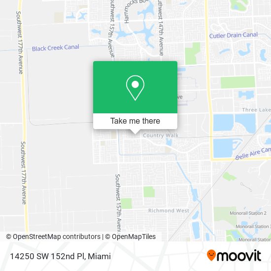 14250 SW 152nd Pl map