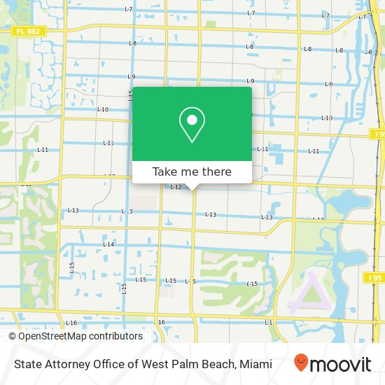 State Attorney Office of West Palm Beach map