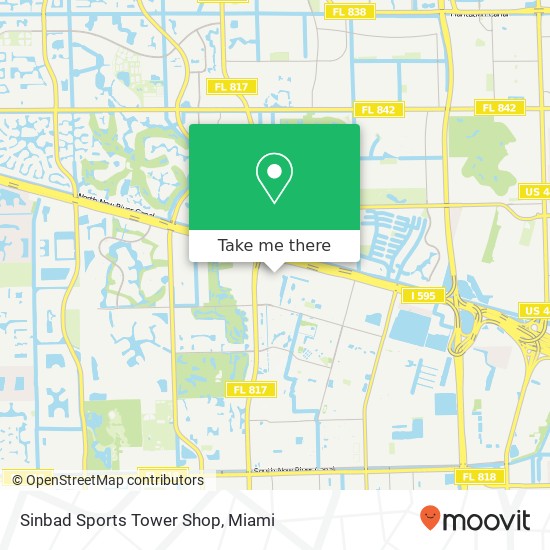 Sinbad Sports Tower Shop map