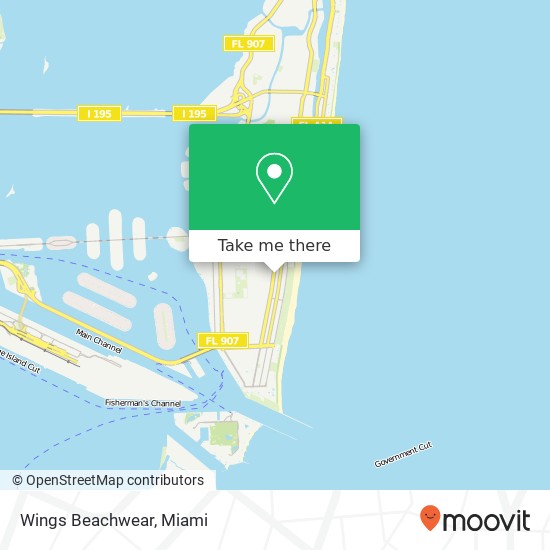 Wings Beachwear map