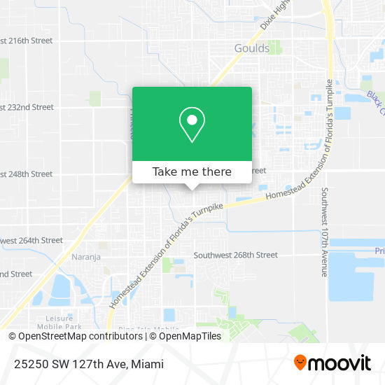 Mapa de 25250 SW 127th Ave