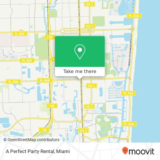 A Perfect Party Rental map