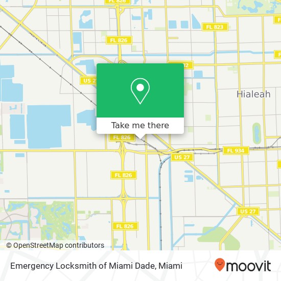 Mapa de Emergency Locksmith of Miami Dade