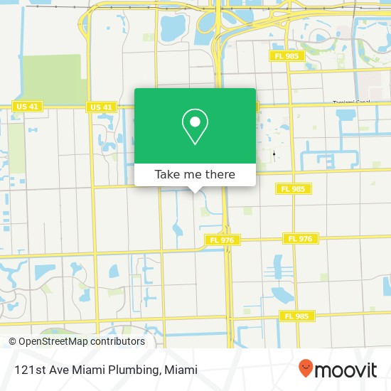 121st Ave Miami Plumbing map