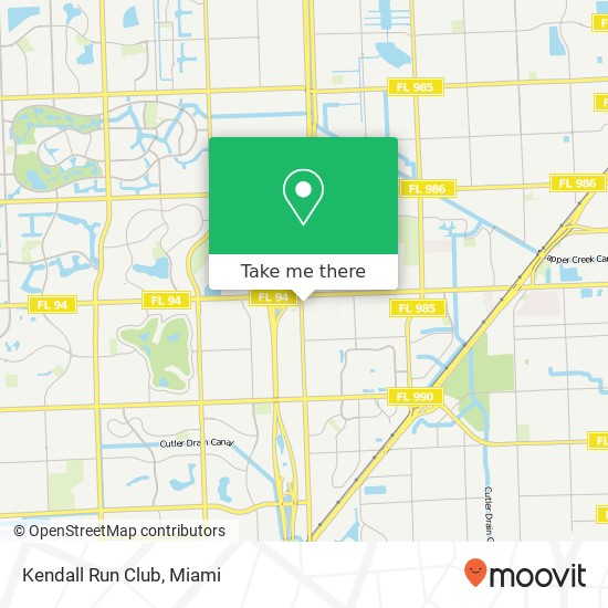 Kendall Run Club map