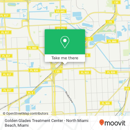 Mapa de Golden Glades Treatment Center - North Miami Beach