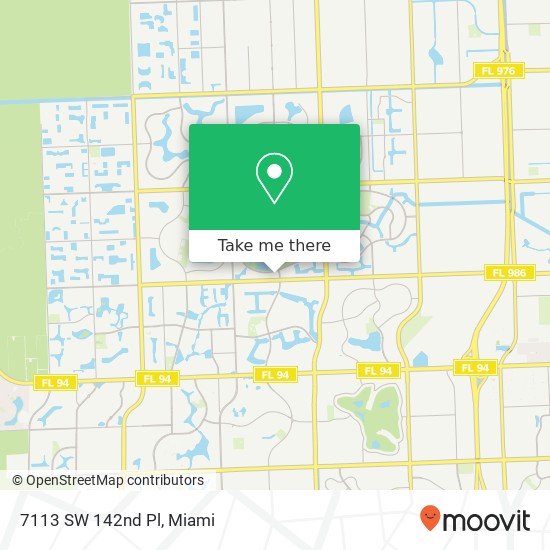 Mapa de 7113 SW 142nd Pl