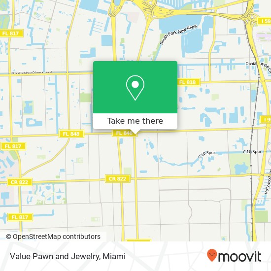 Mapa de Value Pawn and Jewelry