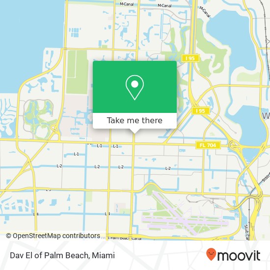 Dav El of Palm Beach map