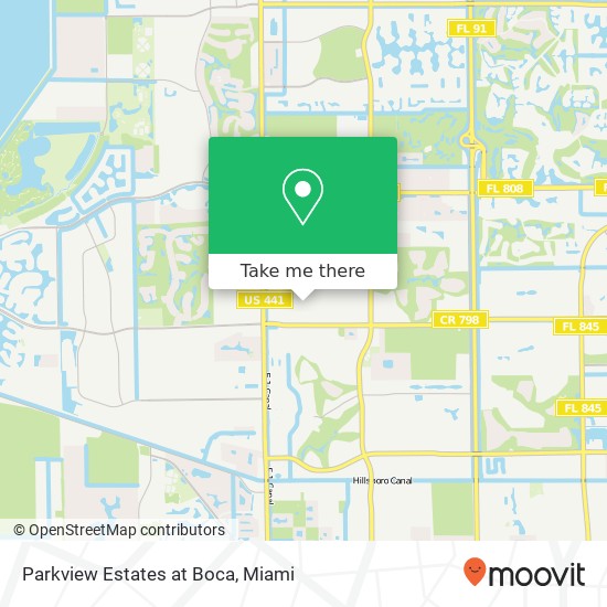 Mapa de Parkview Estates at Boca